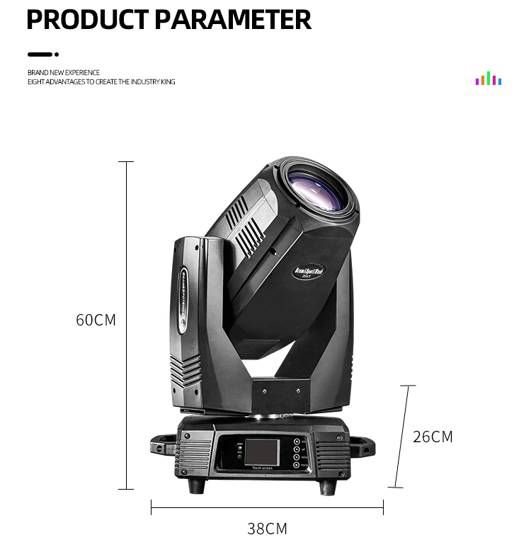 Professional DJ 380W Beam Spot Wash 3 in 1 Moving Head Light