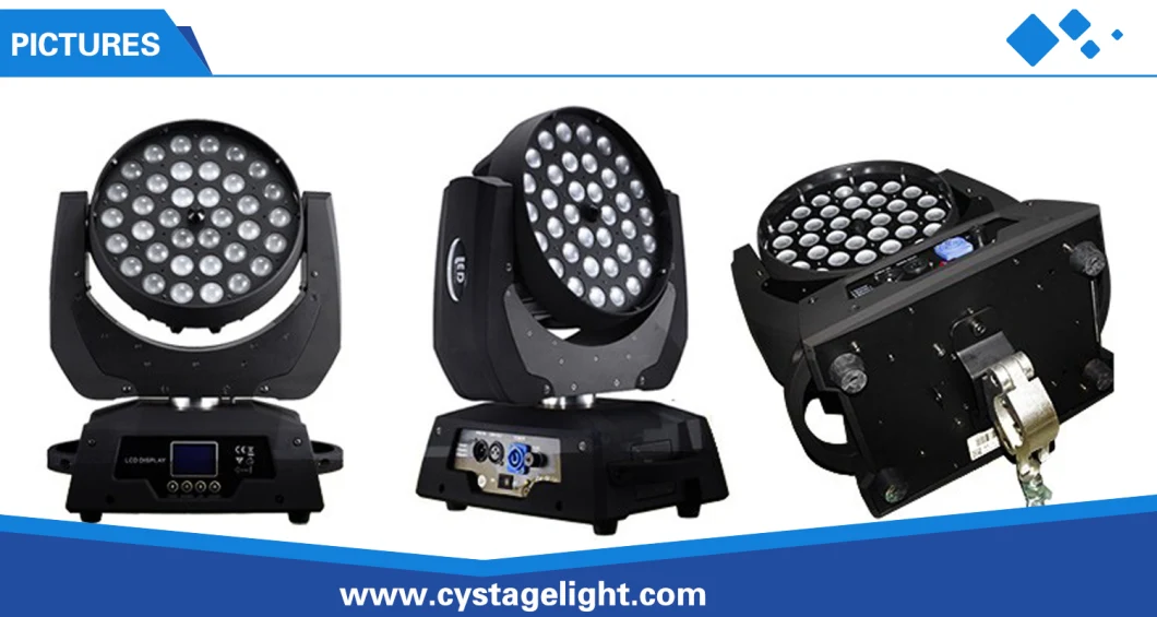 RGBW Wash Stage Light 4in1 LED Moving Head 36X10W Zoom