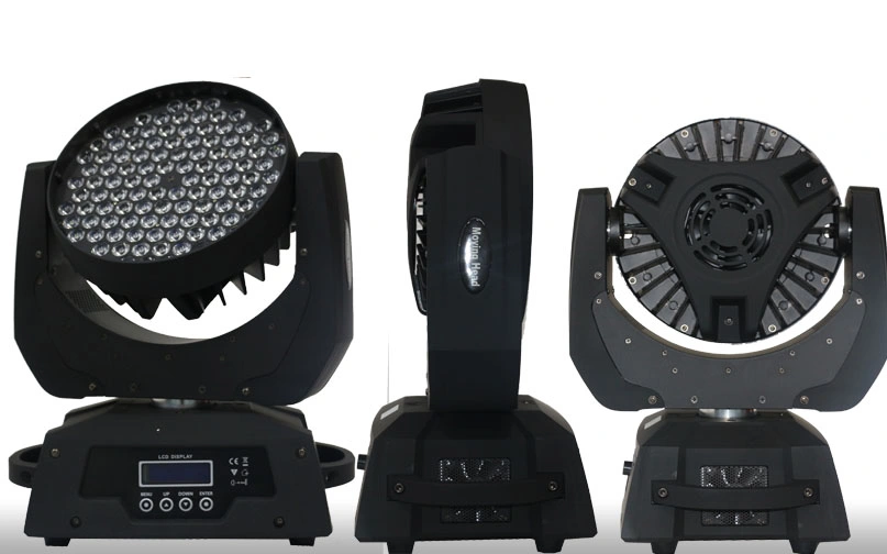 Factory Sale! 108pcsx 3W RGBW LED Moving Head Wash Light / Zoom Stage LED Wash Lighting