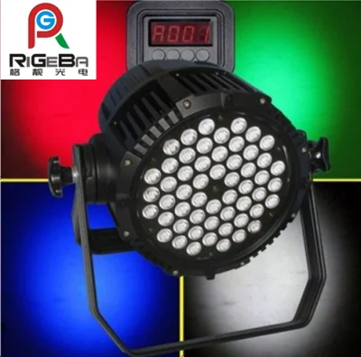 LED PAR Light 54X1w/3W LED PAR Can (RG-P54) RGBA pour extérieur Utilisation étanche